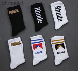 Rhude Socks Designer Socks For Mens Womens Luxury High Quality Stockings Fashion Represent Classic Cotton Comfortable Let In Air Absorb Sweat Knitted cotton socks