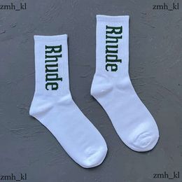 Chaussettes de rhude chaussettes calcitines femme concepteur luxe de haute qualité coton pur confort marque représentative déodorisation absorber la sueur