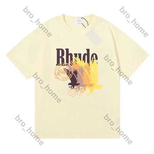 Rhude Sport Shirt Rude t-shirt Mode Vêtements Top Qualité High Street Chemises Shorts Cp t-shirt Femmes Fitness Doux Respirant Cool Nouveau Style pour Homme Jt2j TXAY