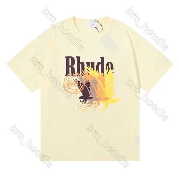 Rhude Sport Shirt Rude t-shirt vêtements de mode de qualité supérieure chemises de rue Shorts Cp t-shirt femmes Fitness doux respirant Cool nouveau Style pour homme S3VG