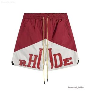 Rhude Street Wear Rouge Bleu Noir Violet Pantalon Hommes Marque Court Designer Shorts Rhude Shorts Été Mode Pantalons De Plage Hommes De Haute Qualité 7359