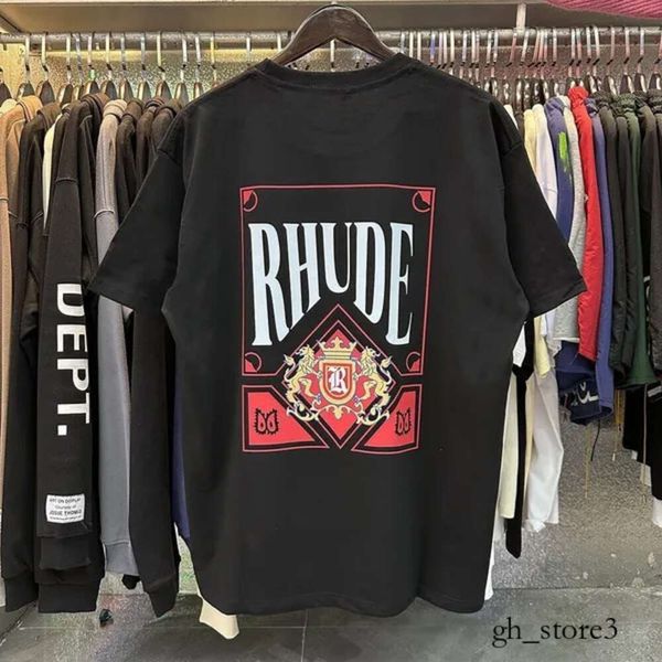 Rhude T Shirt 2xl Diseñador THISH Mens Camiseta para mujer Rhude Short New Tide Shorts manga Ropamujer Camisetas de lujo Mayorista Summer LOLE ALAVENTABLE RH CAMISA 195