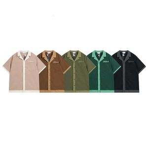 Rhude t-shirt ontwerper T-shirts luxe mode heren t-shirt merk zomer nieuwe printkraag korte mouwen voor mannen en dames casual veelzijdige top