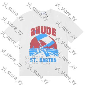 Rhude T-shirt Mens Designer T-shirt Rhude Casual Shirts MANTES CHEURS COURTES TOP VENDRE LUXURES Men de luxe Hop Hop Fashion High End Vêtements respirant 7958