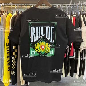 Rhude Top Craftsmansain Rhude T-shirts Summer Fashion Designer Fashion Tshirts Rhude Street Casual Short Short Style Style Tees Cotton Printing Shirt 5641