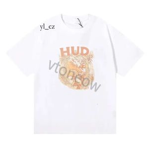 Rhude Tshirt Designer T-shirts Heren T-shirts Tij Bedrukt T-shirt Mannen Vrouwen Ronde Hals Korte Mouw T-shirt Casual Los High Street Hip Hop Mode Trend Merk Shirt 1992