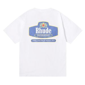 Rhudes Hommes T-shirt Haute Qualité Tess Designer Casual Mode Manches Courtes Europe Amérique Hommes Femmes Col Rond T-shirts 24ss 952