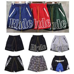 Rhudes shorts Women Designer Limited Hudes Shorts Men Shorts Summer Nouveau Hip Hop High Rhudes Pants Street Sports Training BE 6458