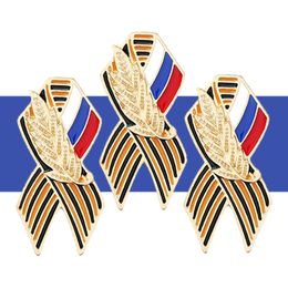 LIBBON SIGN feestelijke broche Russische vlag Saint George Victory Day Rapel Pin Geschiedenis Memory Badge Pins Broches Accessoires Geschenken