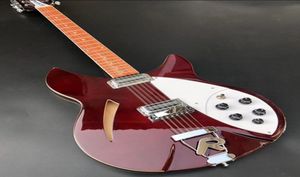 RIC 330 12 Strings Wine Red Semi Hollow Body Electric Guitar Gloss Varnish Beitboard Dot Inlay 2 Toaster Pickups Two Output J5559543