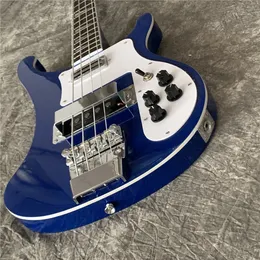 Ric brand4003 Backer Bass Chitarra elettrica Colore blu Chrome Hardware 4 corde Nave libera