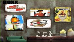 Ricard-cartel de chapa de cerveza, cartel Vintage de Havana Club, carteles de Metal, Pub irlandés antiguo, Bar, cafetería, cocina, arte de pared, decoración del hogar 2544710