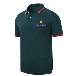 Ricard Summer Mens Polo -shirts Tops T -shirts groot formaat casual comfortabele poloshirts kleding voor mannelijke 220616