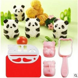 Rijst bal mallen punch sushi rijst bal schimmel onigiri mal diy sushi maker bazooka Bento accessoires 3D panda vorm sushi set