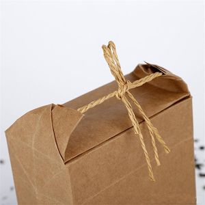 Bolsa de papel de arroz Embalaje de té Bolsa de papel de cartón Bodas Caja de papel kraft Almacenamiento de alimentos Bolsas de embalaje de pie