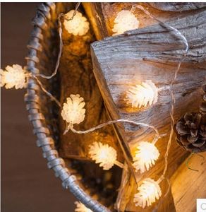 Riz blanc 2M 20 boules lumières boule de coton guirlande lumineuse pour la décoration du festival de Noël bar extérieur embellir