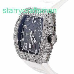 Richamills Watches RM Tourbillon Wallwatch Top Copy Richamills RM005 Platinum Platinum Full Diamond Mecánico Menores Menores WN-BQNT