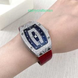 Richamills Watches RM Tourbillon Wristwatch Top Copy Secondhand 95 New Richamills Womens Series RM007 18K Platinum Original Diamond Automatic Mecha WN-8ZD4