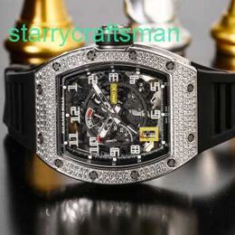Richamills regarde RM Tourbillon Wristwatch Top Copy Mille RM030 Platinum Original Diamond Men's Fashion Fashion Business Sports Machinery Sports Hand WN-53XM