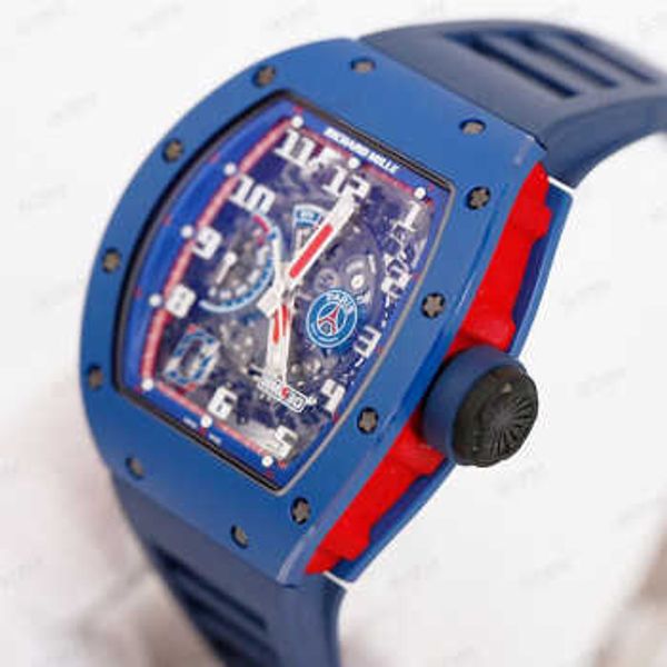 Richardmill Relojes deportivos mecánicos automáticos Reloj suizo Relojes de pulsera de lujo Reloj Reloj para hombre RM030 París Francia Edición limitada Edición limitada global WN 5W