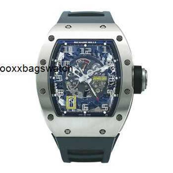 Reloj de marca Richardmill relojes de pulsera mecánicos automáticos Richardmill RM030 maquinaria automática de aleación de titanio 50x4270mm hombres HBIR