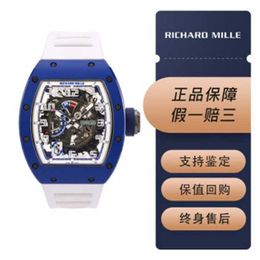 Richardmill Tourbillon Relógios Série Relógios de Pulso Suíços Relógio Masculino RM030 Azul Cerâmica Paris Edição Limitada Mens Moda Lazer Negócios Esportes WN-A2ZB