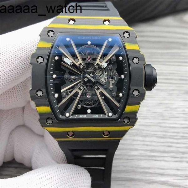 Richardmill Watch Active TourbillonMecanical Men's Full Automatic Gear's Black Technology Trend Casual Araproproping Bethet Shaped Large Caddoor Outdoor Men