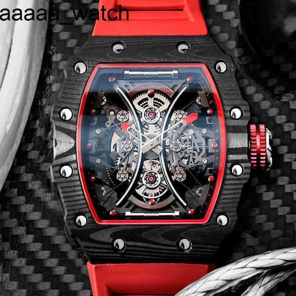 Richardmill Watch Mens Designer Movement Automatic Luxury Feice Skeleton Mécanique Business Automatique Wristwatc