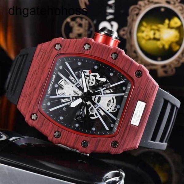 Richardmill montre Milles montre Richards Mile même Style Grain de bois Quartz marée hommes montre-bracelet mode découpe motif Jjeo