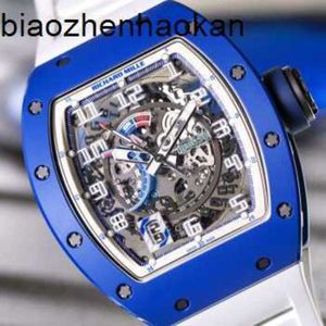 Richardmill horloge Zwitserse automatische horloges Richar Mille Rm030 Blauw keramiek Parijs Limited Edition Herenmode Vrije tijd Zakelijk Sport Machinery Pols frj