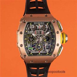 Richardmill Horloges Automatische Chronograaf Ristwatches Zwitserse makelij Richadmill Rm11-03 Flyback Timing Code Horloge Roségoud/titanium 3Q7K