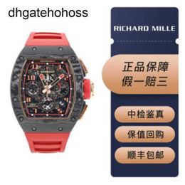 Richardmill Watches Mechanical Watch Richar Miller Mens Series Automatische timing RM011 Datum Display Month met beveiligingskaart OYF9