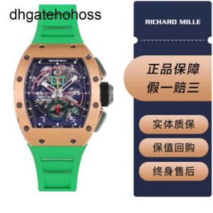 Richardmill Watches Montre mécanique Richar Miller Homme Rm 1101 Or Rose Vert 1NRM