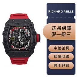 Richardmill Watches Rmseries Swiss Top Horloges Herenhorloge Herenserie Mills Herenserie RM3502 Automatisch mechanisch Herenmateriaal Wijzerplaat 4994 445 met een warra WN