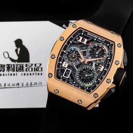 Richardmille Watches RM Montres-bracelets pour homme Montres-bracelets pour femme Série de montres pour hommes RM72-01 Machines automatiques en or rose RM72-01 (Politique de 21 ans) YI-BIR2 YI-FU5H YI-JH1U