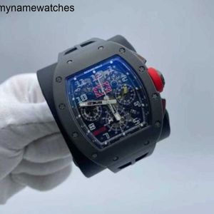 Richardmills Watch Montres mécaniques automatiques suisses #034 ;Compteur de code de synchronisation menthe Rm011fm Tantalyte 50 mm, cadran ouvert