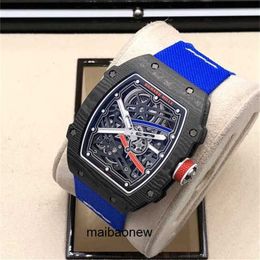 Richaremill luxe horloge Zelfopwindend tourbillon horloge keramische saffier kast waterdicht ultradun Y Luxury Carbon Tourbillon Rm6702 staal met originele doos Windi