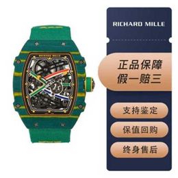 Richarmill Orologi meccanici automatici Orologi da polso di lusso Serie di orologi svizzeri Uomo RM6702 Sud Africa Fibra di carbonio Edizione limitata Moda uomo Casual WN-64GJ