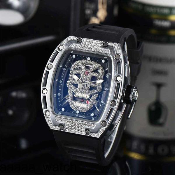 RicharMill Reloj Diseñador de la marca de lujo Para hombre Diamante Ocio Mujer Relojes Relojes de pulsera de cuarzo de silicona de acero inoxidable Relogio Ventas de fábrica Fábrica suiza ZF