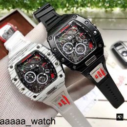 RicharMill horloge Luxe Ins horloges Miller horloge herdruk Heren- en dameshorloge Zwart Technologie Limited Edition uitsparing Trendy horloge Zwitserse ZF-fabriek