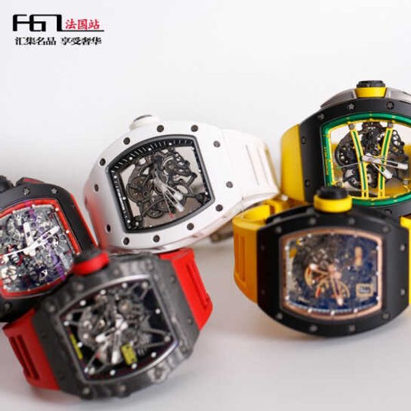 Richarmill montres montres mécaniques automatiques montre suisse hommes Rm010 hommes incrustés de Ts Quare diamant or rose machines suisse célèbre Luxu ECVXY4 WN6Z7