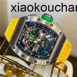 Reloj RicharMilles automático SuperClone KV Factory RM11-01 Mancini sincronización deportiva exclusiva fibra de carbono zafiro envío por Fedex61E6