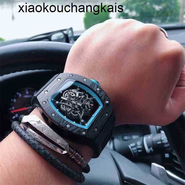 RicharMilles-Reloj Automático SuperClone KV Factory Rm035, correa de reloj con espejo de zafiro completo, zafiro de fibra de carbono para hombre, envío por Fedex