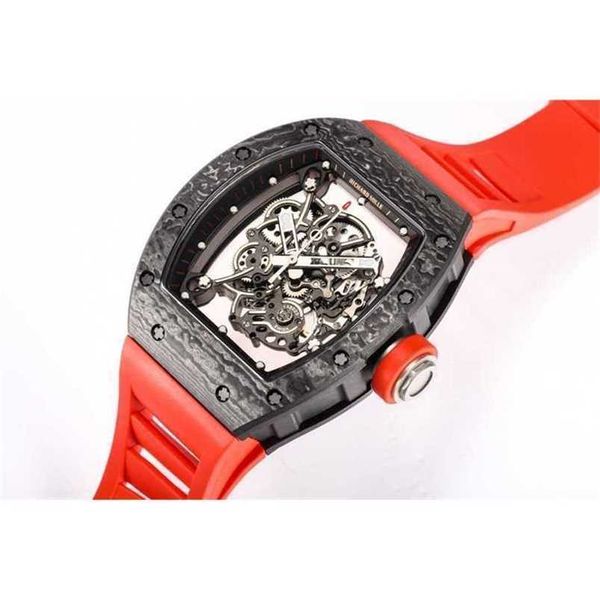 RicharsMill Reloj suizo ZF Factory Tourbillon Movimiento automático RM055 Real Tourbillon fantásticos relojes de pulsera para hombres WS09 BBR fábrica de alta calidad