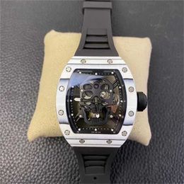 RichasMiers Horloge Ys Top Clone Factory Horloge Koolstofvezel Automatisch Horloge RM001 RM53-01 RM52-01 Echte Saffier naturalMJ3A