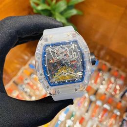 RichasMiers Horloge Ys Top Clone Factory Horloge Koolstofvezel Automatisch Sport Pols Zakelijk Vrije tijd Rm56-01 Horlogekast Mode Heren Watch3NO9