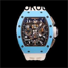 RichasMiers Horloge Ys Top Clone Factory Watch Koolstofvezel Automatisch 011 LAATSTE EDITIE Editie glasvezel saffier Schip door Fedex7RMTWO82WO82IXBYI0VDF9F4