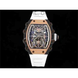 Montre RichasMiers Ys Top Clone Factory Montre en fibre de carbone automatique active Rm011 Rm21-01 Rm12-01 Rm53-01 Rm68-01 Titane9GPLRM1F