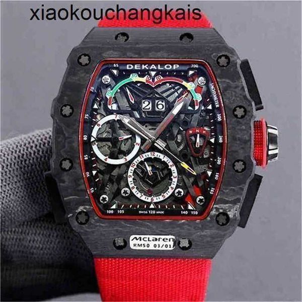 RichasMiers Watch Ys Top Clone Factory Watch Carbon Fiber Automatique rouge noir la technologie est la plus chère rm011Carbon fibre saphir Ship By FedexERKSHTQFR5