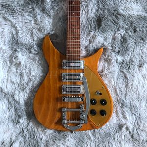 Richen 325 Backer elektrische gitaar met Super Tremolos System Bridge Natural Wood Color Hoge kwaliteit gitaarar